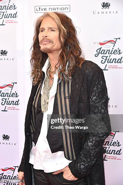 Steven Tyler attends "Steven Tyler...Out on a Limb" Show to Benefit Janie's Fund in Collaboration with Youth Villages - Red Carpet at David Geffen...