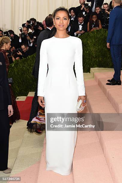 Gugu Mbatha-Raw attends the "Manus x Machina: Fashion In An Age Of Technology" Costume Institute Gala at Metropolitan Museum of Art on May 2, 2016 in...