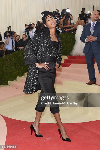 Willow Smith attends the "Manus x Machina: Fashion In An Age Of Technology" Costume Institute Gala at Metropolitan Museum of Art on May 2, 2016 in...