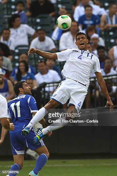 Juan Montes, Honduras, in action during the Israel V Honduras International Friendly football match at Citi Field, Queens, New York, USA. 2nd June...
