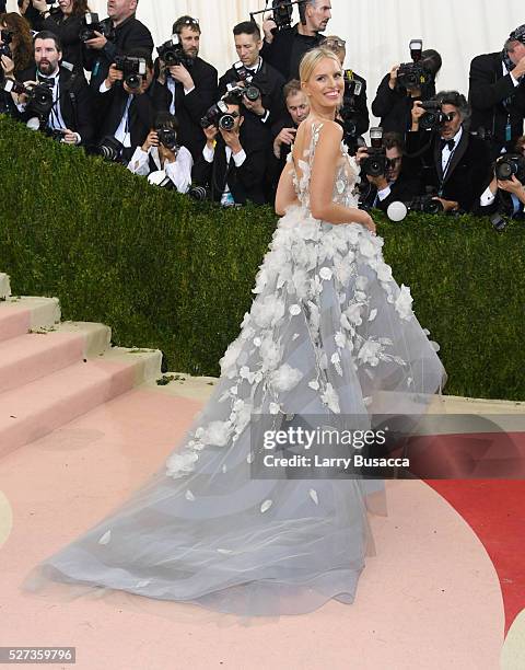 Karolina Kurkova attends the "Manus x Machina: Fashion In An Age Of Technology" Costume Institute Gala at Metropolitan Museum of Art on May 2, 2016...