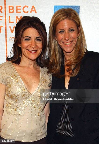 Producer Amy Sewell and director Marilyn Agrelo pose for a photo at The ASCAP Music Lounge at the Tribeca Film Festival April 29, 2005 in New York...