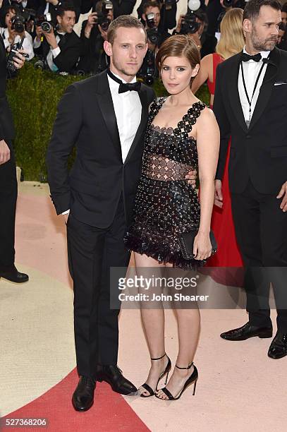 Jamie Bell and Kate Mara attend the "Manus x Machina: Fashion In An Age Of Technology" Costume Institute Gala at Metropolitan Museum of Art on May 2,...