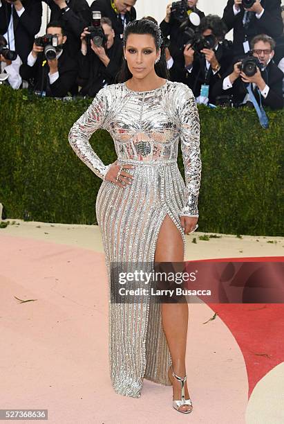Kim Kardashian West attends the "Manus x Machina: Fashion In An Age Of Technology" Costume Institute Gala at Metropolitan Museum of Art on May 2,...