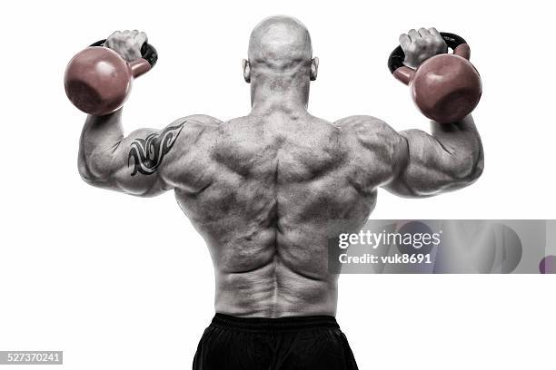 shoulder press - lifting heavy objects stock pictures, royalty-free photos & images
