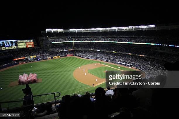 An interior view of Yankee Stadium during the New York Yankees V Tampa Bay Rays Baseball game at Yankee Stadium, The Bronx, New York. 25th September...
