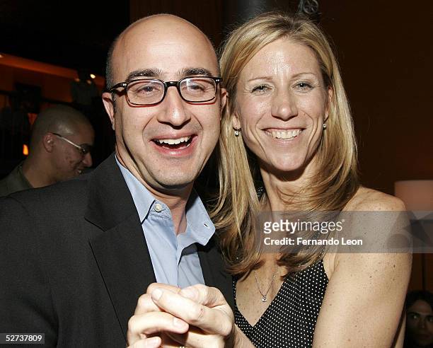 David Dinerstein and producer Amy Sewell attend the "Mad Hot Ballroom" screening after party at the Tribeca Film Festival April 29, 2005 in New York...