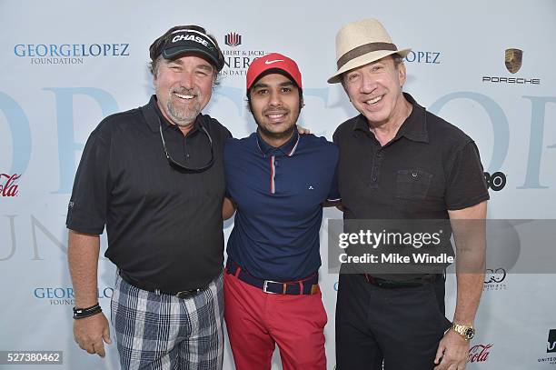 Actors Richard Karn, Kunal Nayyar and Tim Allen attended the 9th Annual George Lopez Celebrity Golf Classic to benefit The George Lopez Foundation on...