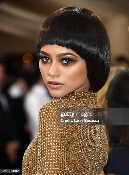 Zendaya attends the "Manus x Machina: Fashion In An Age Of Technology" Costume Institute Gala at Metropolitan Museum of Art on May 2, 2016 in New...