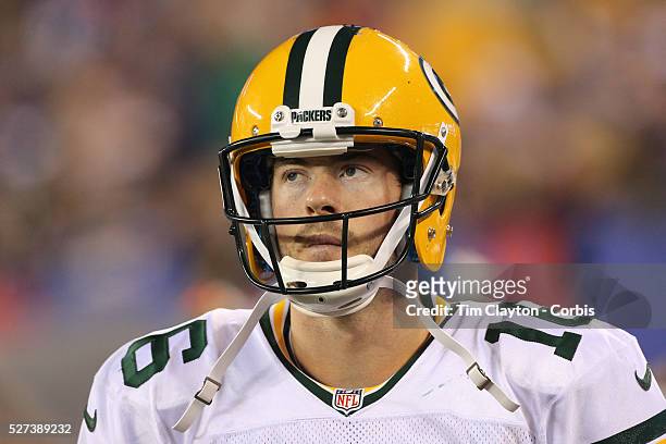 Packers quarterback Scott Tolzien, during the New York Giants Vs Green Bay Packers, NFL American Football match at MetLife Stadium, East Rutherford,...