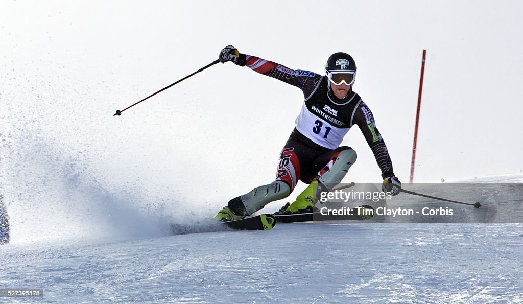 The Men's Slalom event during the Winter Games at Cardrona, Wanaka, New Zealand