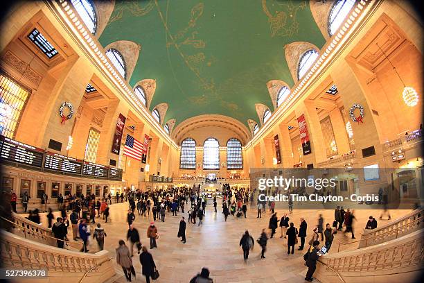 The main concourse of at Grand Central Terminal. Manhattan, New York, USA. Photo Tim Clayton