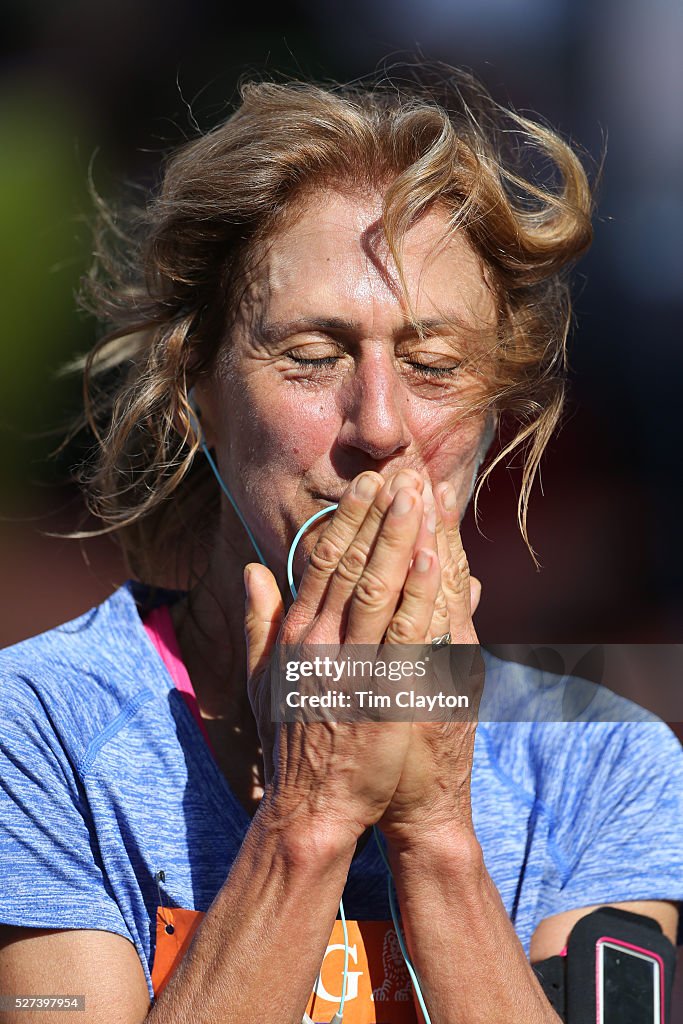 The Finish Line. Expressions of athletes as they complete the ING Hartford Marathon and Half Maratho