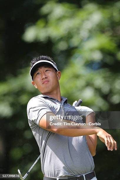 James Hahn, USA, in action during the third round of the Travelers Championship at the TPC River Highlands, Cromwell, Connecticut, USA. 21st June...