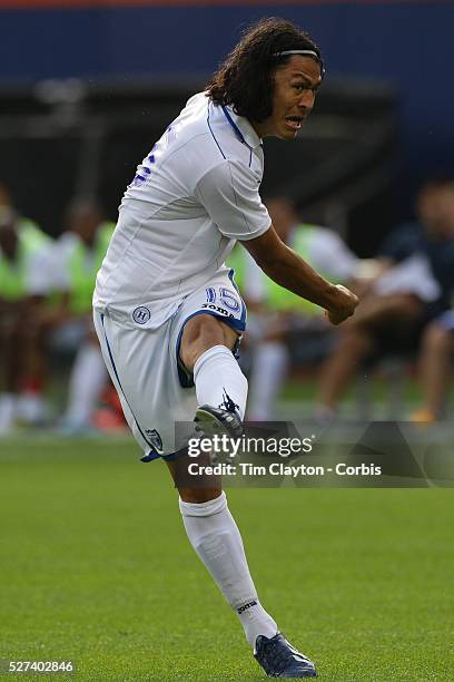 Roger Espinoza, Honduras, in action during the Israel V Honduras International Friendly football match at Citi Field, Queens, New York, USA. 2nd June...