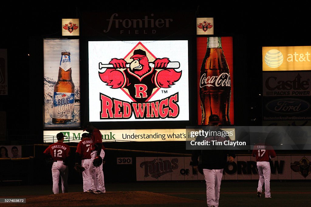 Baseball in America. Minor League Baseball. Rochester Red Wings V The Scranton/Wilkes-Barre RailRide