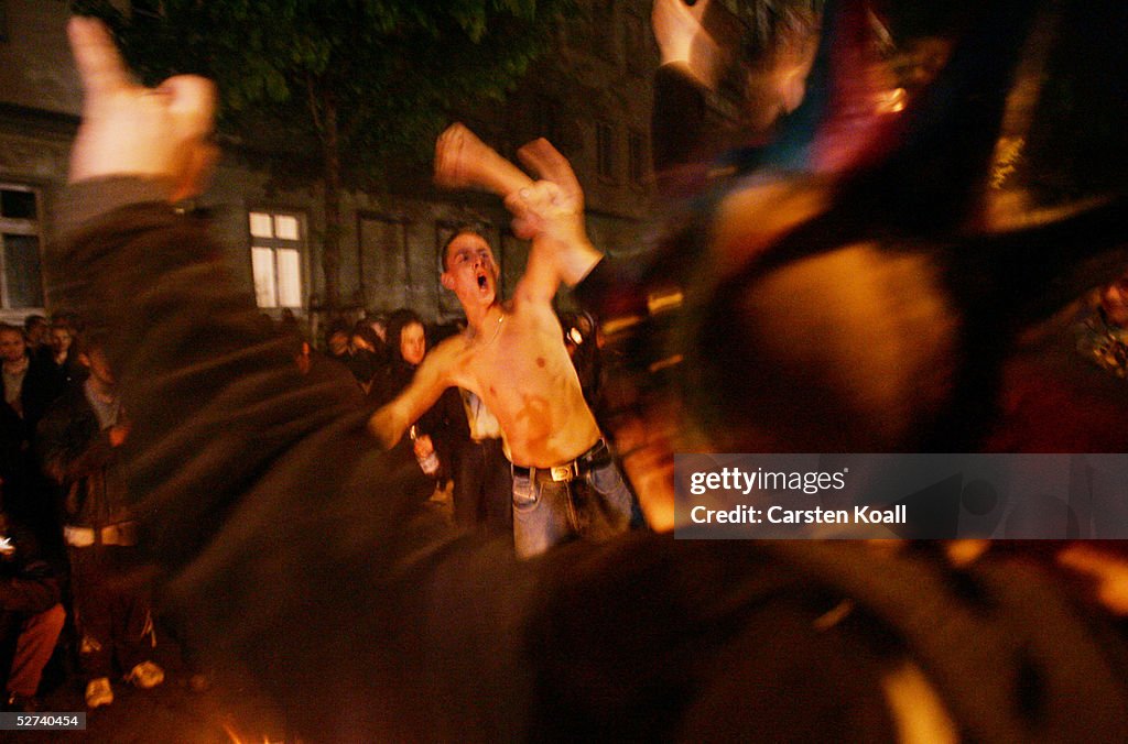 Police And Youth Clash On Walpurgis Night