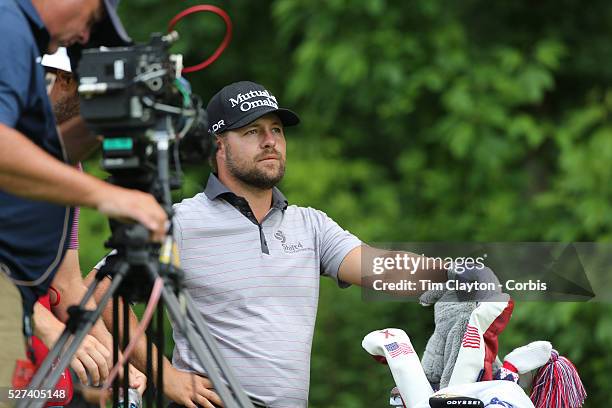 Ryan Moore, USA, in action during the third round of the Travelers Championship at the TPC River Highlands, Cromwell, Connecticut, USA. 21st June...