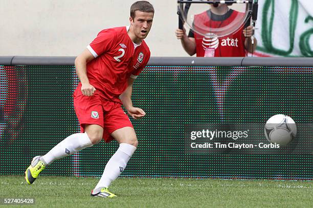 Adam Matthews, Wales, in action during the Mexico V Wales international football friendly match at MetLife Stadium, East Rutherford, New Jersey, 23rd...