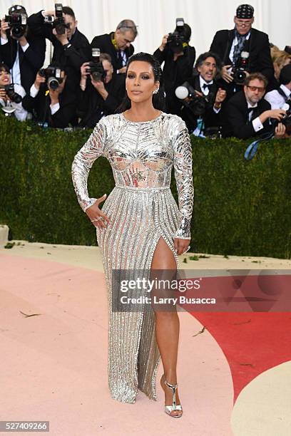 Kim Kardashian West attends the "Manus x Machina: Fashion In An Age Of Technology" Costume Institute Gala at Metropolitan Museum of Art on May 2,...