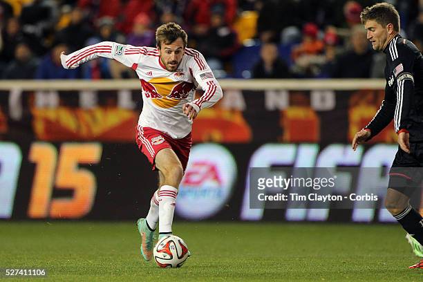 Eric Alexander, New York Red Bulls, in action during the New York Red Bulls V DC United, MLS Cup Playoffs, Eastern Conference Semifinals first leg at...