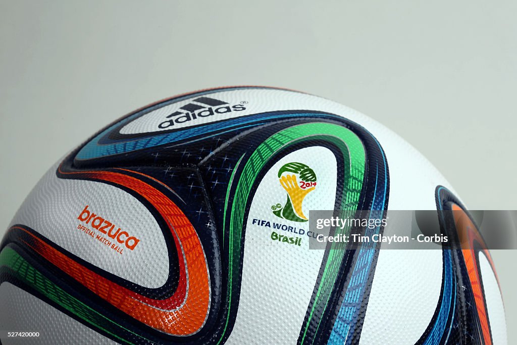 Brazuca football. The official Adidas match ball for the FIFA World News  Photo - Getty Images
