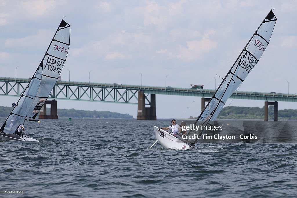 Sailing. C. Thomas Clagett, Jr. Memorial Clinic & Regatta. Newport Rhode Island. USA.