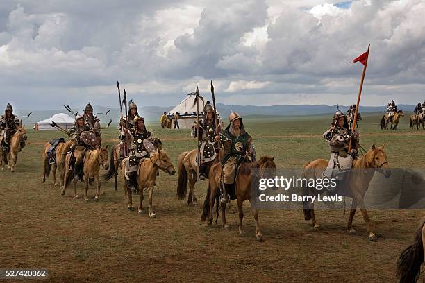 Genghis Khan's 800th anniversary Festival of Eurasia. A re-enactment of the unification of the Mongolian tribes under Genghis Khan using 500 cavalry...