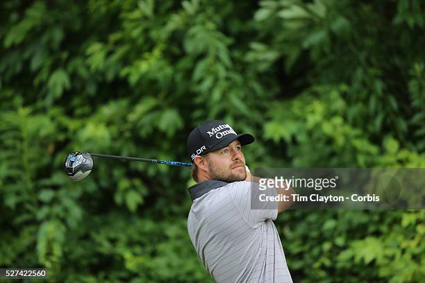 Ryan Moore, USA, in action during the third round of the Travelers Championship at the TPC River Highlands, Cromwell, Connecticut, USA. 21st June...