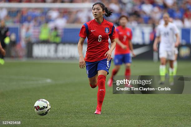 Seo-yeon Shim, Korean Republic, in action during the U.S. Women's National Team Vs Korean Republic, International Soccer Friendly in preparation for...