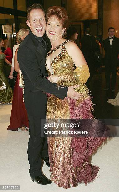 Singer Todd McKenney and politician Pauline Hanson arrive with her husband Doctor Jason Harvey at the 47th Annual TV Week Logie Awards at the Crown...