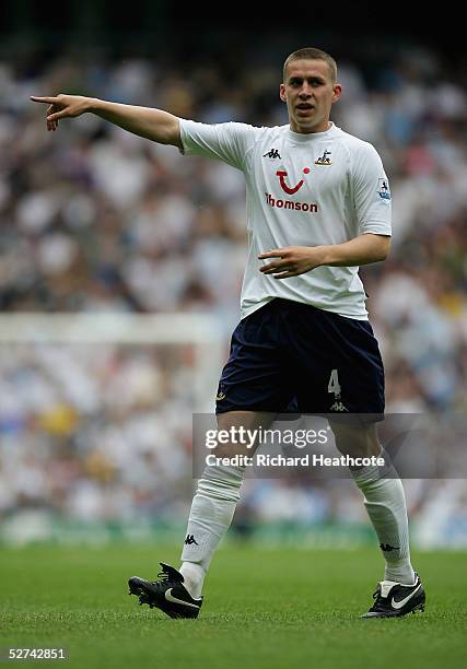 Sean Davis of Spurs in action during the FA Barclays Premiership match between Tottenham Hotspur and Aston Villa, held at White Hart Lane on May 1,...