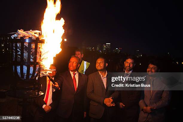 One of 4000 beacons lit across the word was lit in Tower Hamlets, London by Mayor Rahman. Tower Hamlet is one of the UK's poorest councils and also...