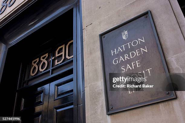 The location in central London where the Hatton Garden safe Deposit company is the scene of one London's most notorious valuables heist in recent...