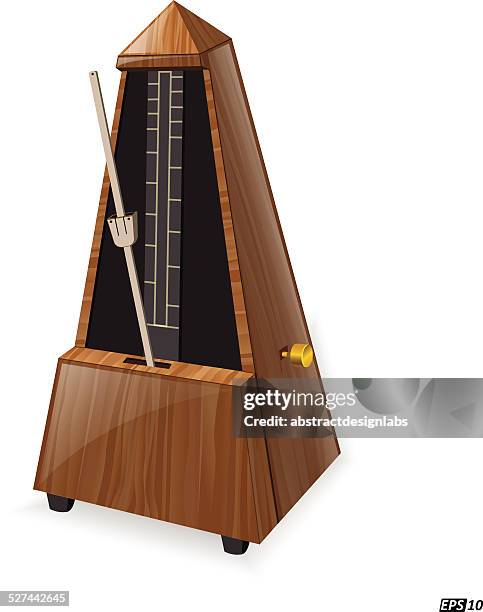 metronome - practicing violin stock illustrations