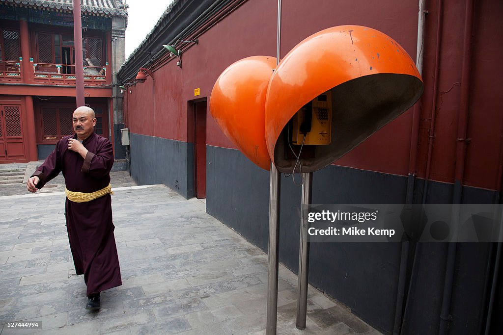 China - Beijing - Tibetan monks at Yonghe Temple