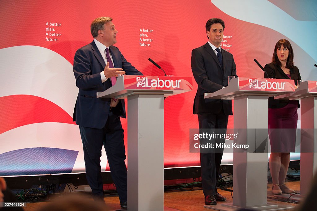 UK - General Election 2015 - Labour Party campaign event on the Tory threat to family finances