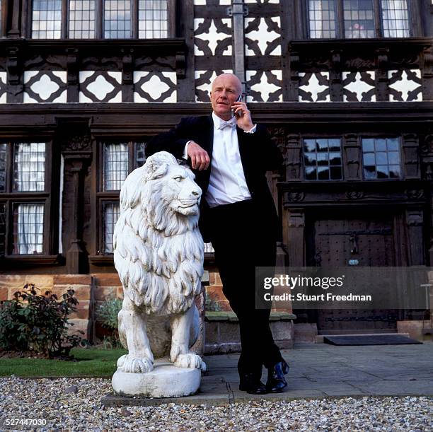 John Caudwell, millionaire businessman and founder of Phones 4 U outside his home