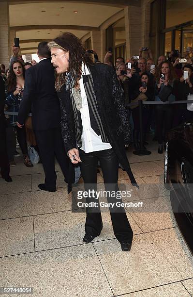 Steven Tyler attends the 'Steven Tyler...Out on a Limb' show to benefit Janie's Fund in collaboration with Youth Villages at David Geffen Hall on May...