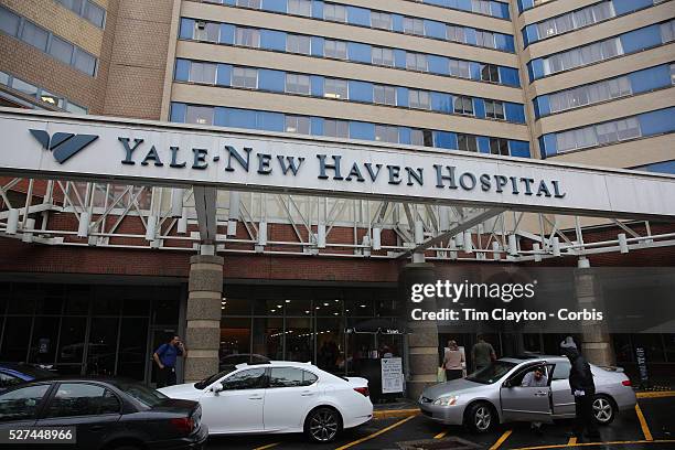 Yale New Haven Hospital in New Haven, Connecticut. Officials say that Yale-New Haven Hospital is waiting for test results on a patient who recently...