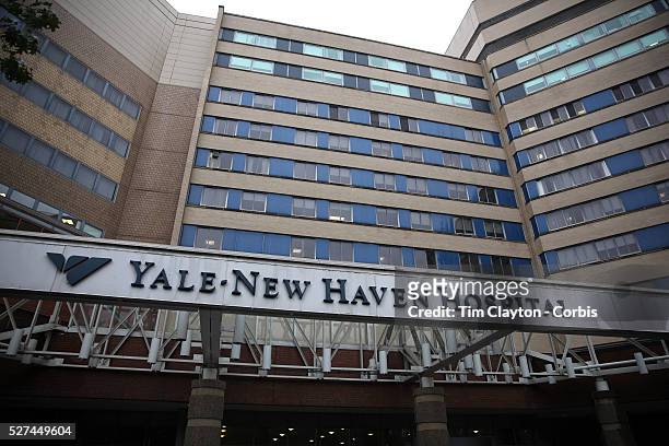Yale New Haven Hospital in New Haven, Connecticut. Officials say that Yale-New Haven Hospital is waiting for test results on a patient who recently...