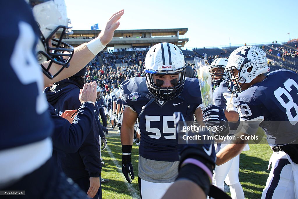 Yale Vs Princeton, Ivy League College Football at Yale Bowl, New Haven, Connecticut.