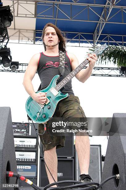 Davis of Submersed performs during day five of Sunfest, Florida's largest music, art, and waterfront festival on May 1, 2005 in West Palm Beach,...