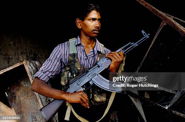 Tamil Tiger fighters in and around Jaffna in The north of Sri Lanka during their war against the Sri Lankan Army and The Indian Army.The war has...