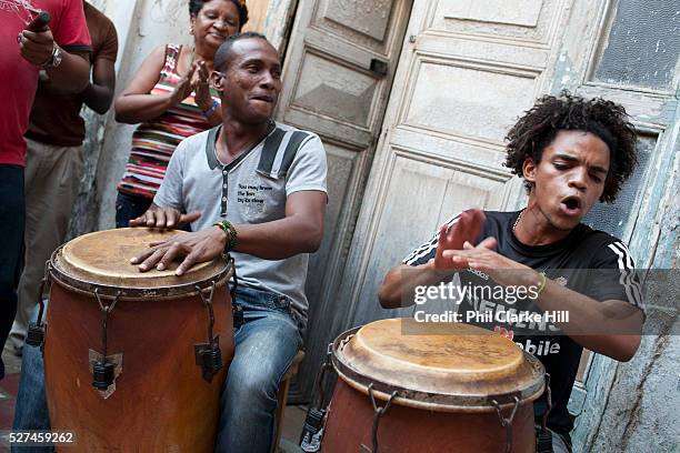 Music is an importatn part of Santeria, which is a syncretic religion practiced in Cuba, it is a mixture of Yoruba tribal practices brought from...