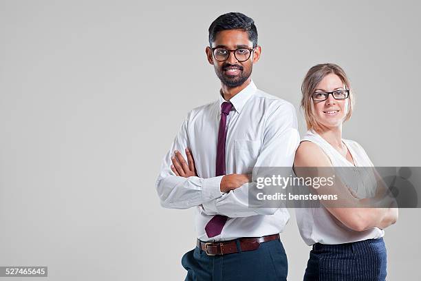 two young business professionals. - benstevens stock pictures, royalty-free photos & images