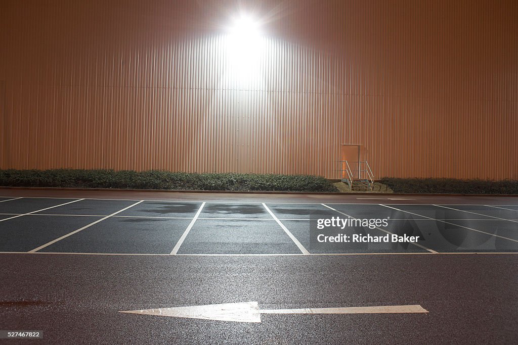 England - Daventry - DIRFT Logistics warehouse car park arrow