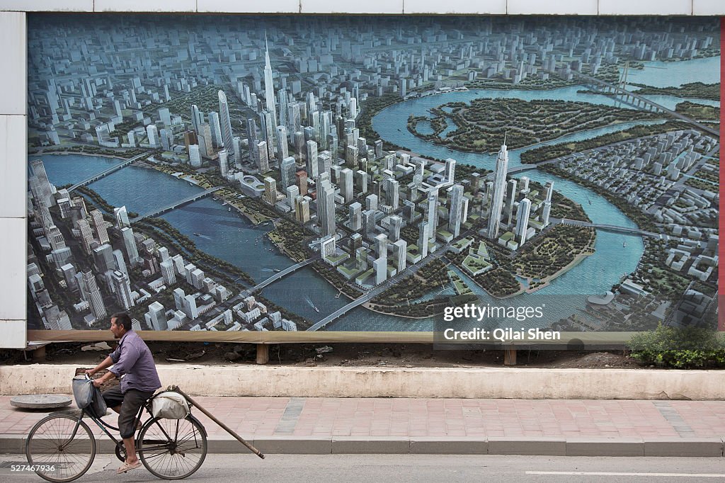 China - Tianjin - New Manhattan from Air