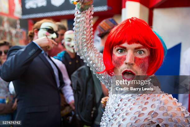 Shangri La is a festival of contemporary performing arts held each year within Glastonbury Festival. The theme for the 2015 Shangri La was Protest....