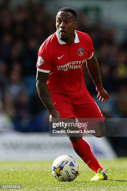 Callum Harriott of Charlton Athletic FC during the Sky Bet Championship match between Leeds United and Charlton Athletic at Elland Road on April 30,...